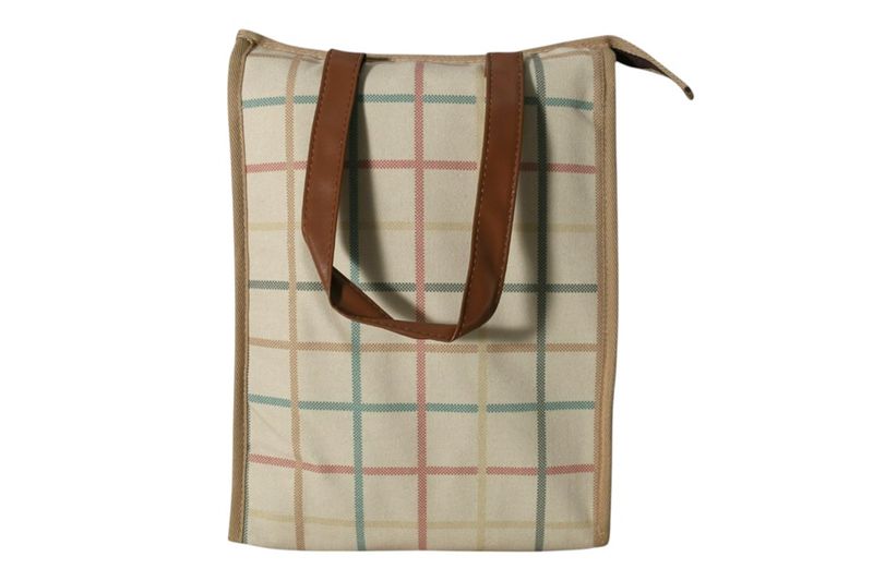 Brown Cotton Cooler Bag - 12L