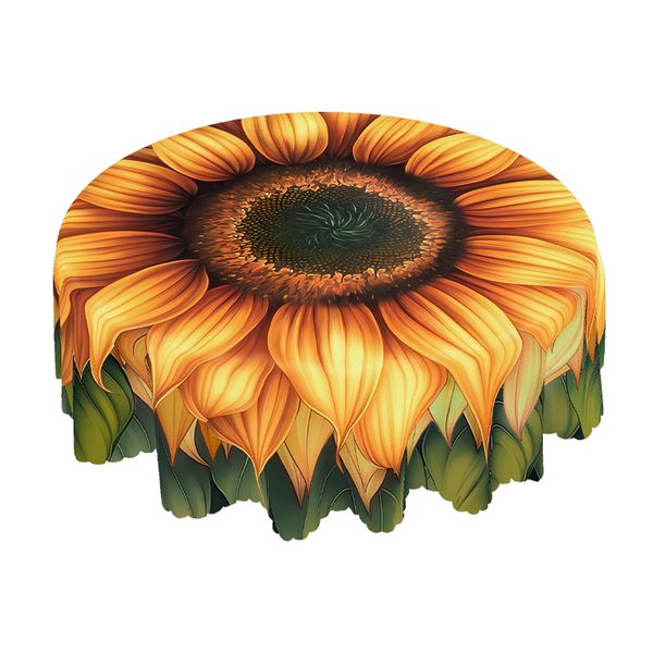 Sunflower Tablecloth - Bring Summer Warmth to Your Kitchen &amp; Patio