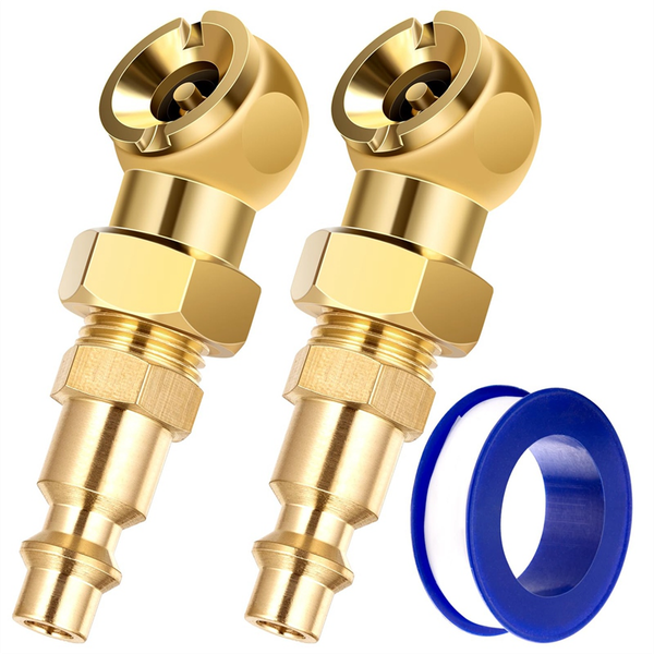 2 Pack Portable Air Chucks Solid Metal Closed Compatible with Universal