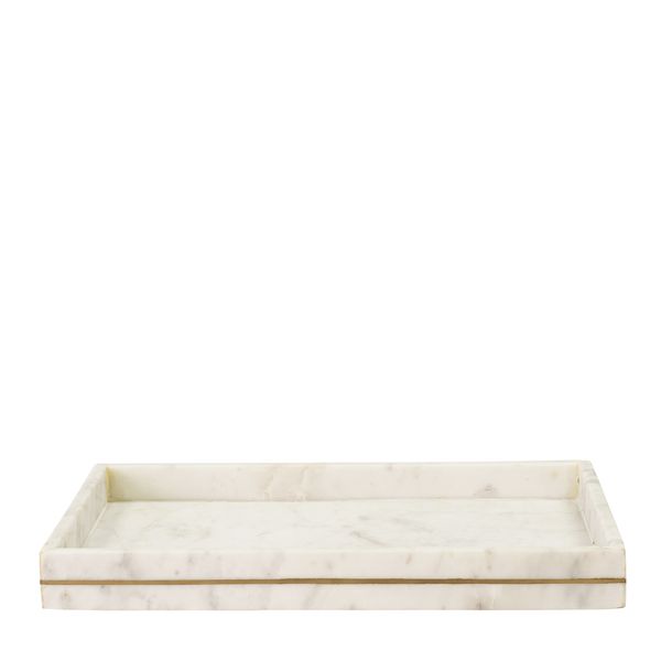 Zara White Marble Tray