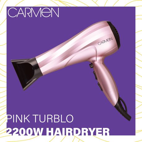 Carmen 5162 Turblo Twister Hair Dryer 2200W Pink Daily Sale Shop