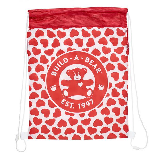 Build A Bear Red Wh Heart Br Cr