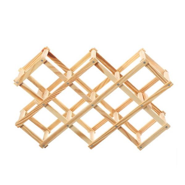 High Quality Wooden Folding Bottle Rack IL-43