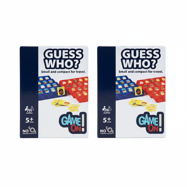 Game On Guess Who - Classic 2 Player Guessing Game for Kids - 2 Pack