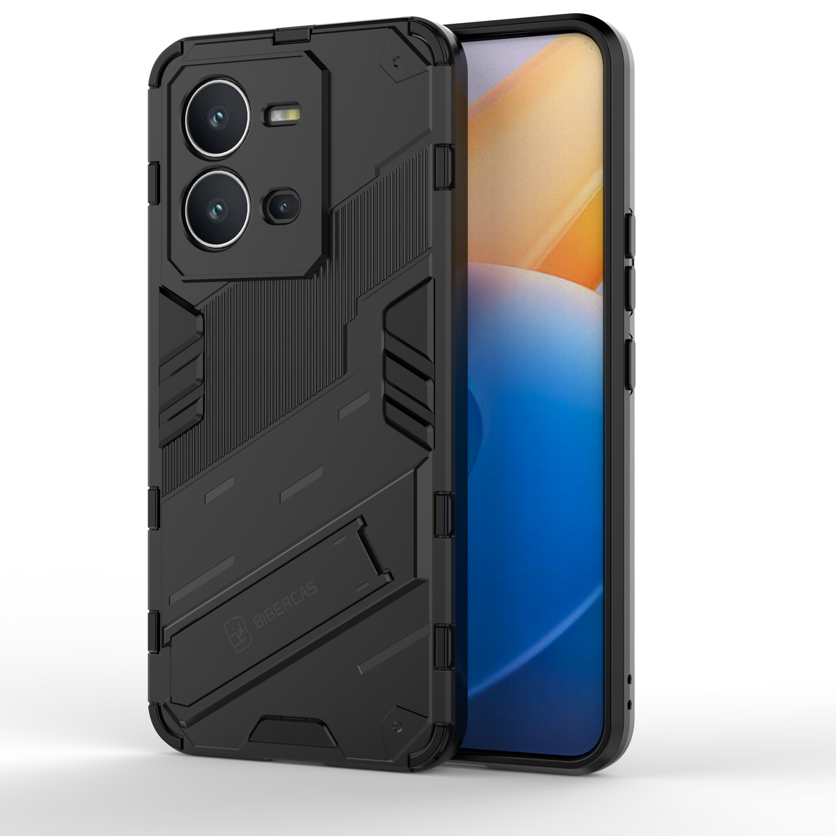 Military Grade Phone Protection Vitty For Cricket Icon 6 Case/Att Verge Case  With Screen Protector,Dual Shockproof Phone Case With Ring Stand