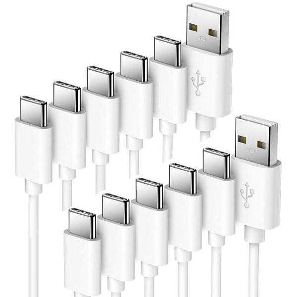 World Choice USB Type C Charging &amp; Data Cable for Type C Devices pack of 5