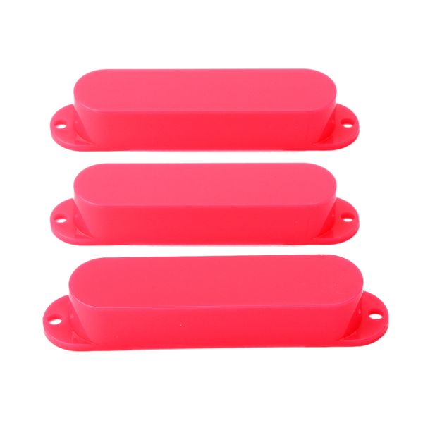 3Pcs Pink Sealed Closed Single Coil Pickup Covers For Electric Guitar