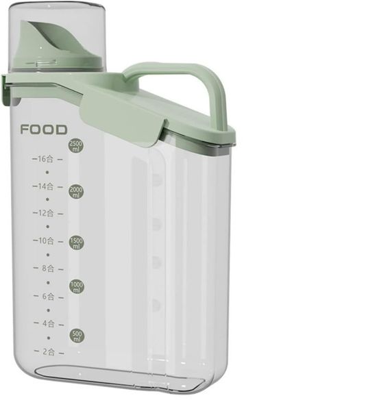 Food Storage Container transparent Tank Cereal Dispenser Scale-2500ml
