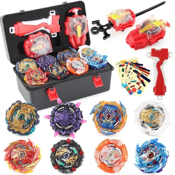 12 PCS Battling Top Set, Burst Gyro Toys Set with Spinner and Launcher