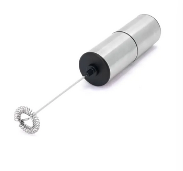 Milk Frother, Battery Operated, Stainless Steel