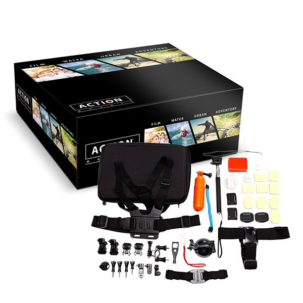 Action Mounts 28-in-1 Camera Accessory Kit for GoPro Hero 4/ 3/ 3+/ 2/ 1
