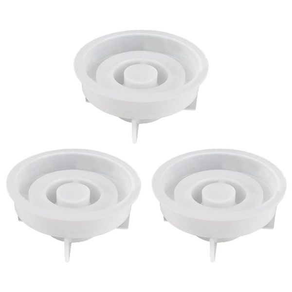 3Pcs Casting Mould Candle Holder,Silicone Mould Candle Holder,Candlestick