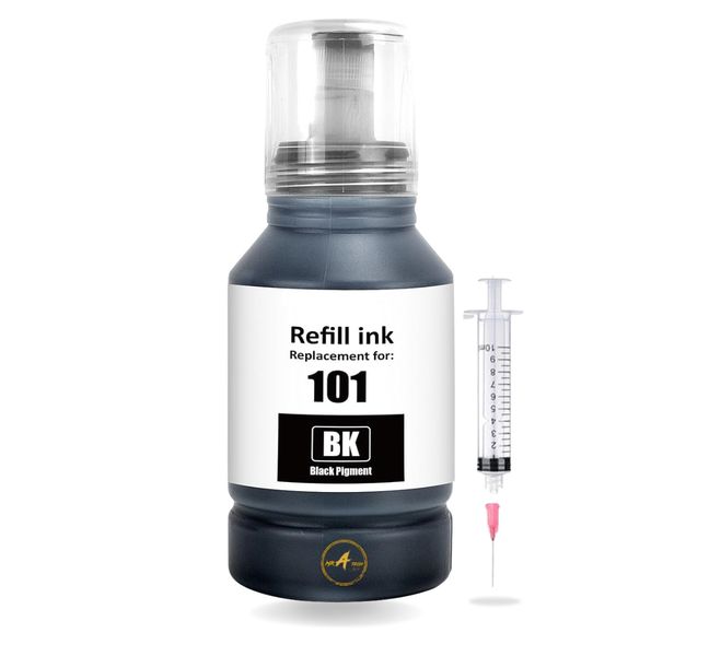 MR A TECH Ink Bottle Compatible with Epson Ink EcoTank Black-101 Set OF 6