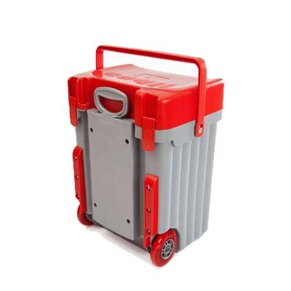 Caddii School Bag - Red Lid with Grey Body