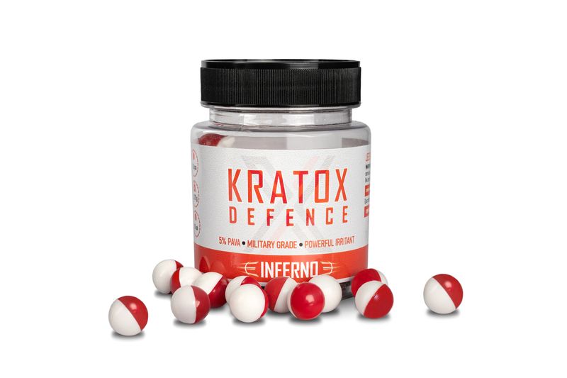 Kratox Defence Inferno Pepper Balls - .50cal / 50 pack