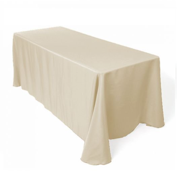 Polyester Rectangular Tablecloth - Beige