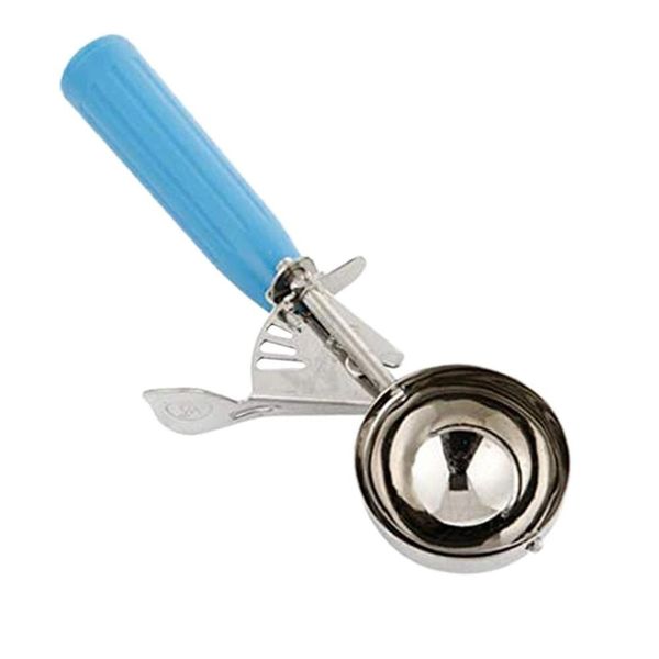 Mihuis Blue Handle Stainless Steel Ice Cream Scoop