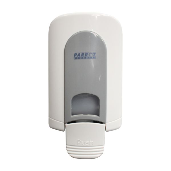 Parrot Products Soap Dispenser (Manual, 500ml, White/Grey - Gel Pump)