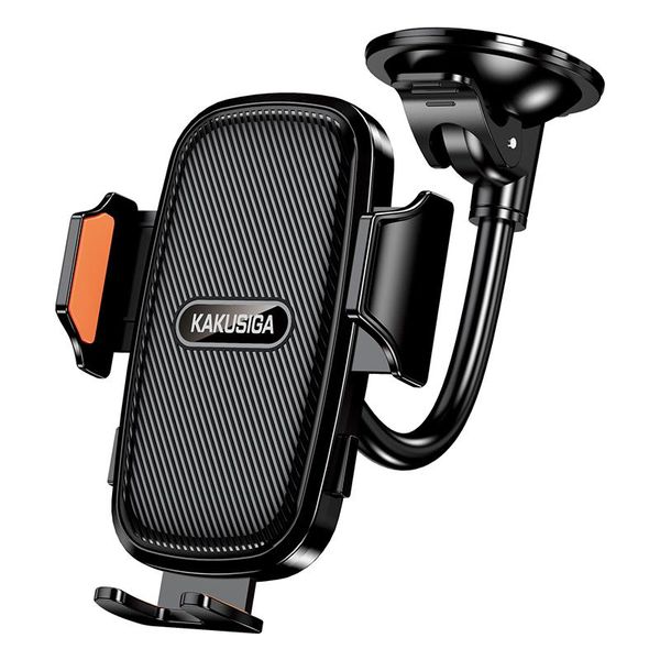 Wall Phone Holder Mount Stand, [Solide Arm] Reusable Suction Cup