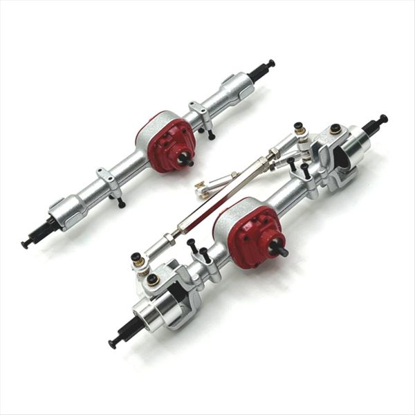 Front &amp; Rear Axle Assy for Mnmodel 1/12 Mn82 Lc79 Mn78 Rc Car Black