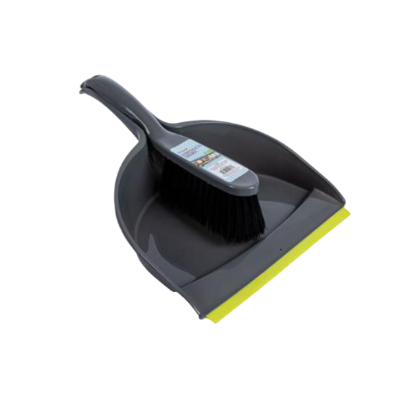 Plastic Dustpan And Brush Set- Pack Of 2