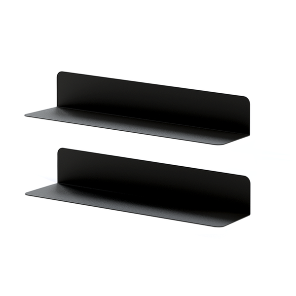 Children's Bedroom Wall Shelves - Set of 2 - Matte Black