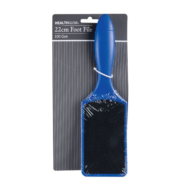 Foot File - Personal Grooming - Foot Care - 100 Grit - Blue - 22cm - 3 Pack