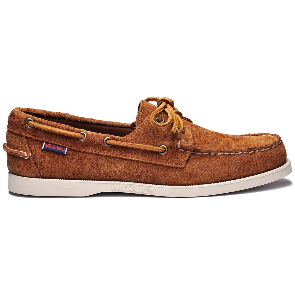 Sebago Docksides Portland Suede - Brown Cognac | Buy Online in South ...