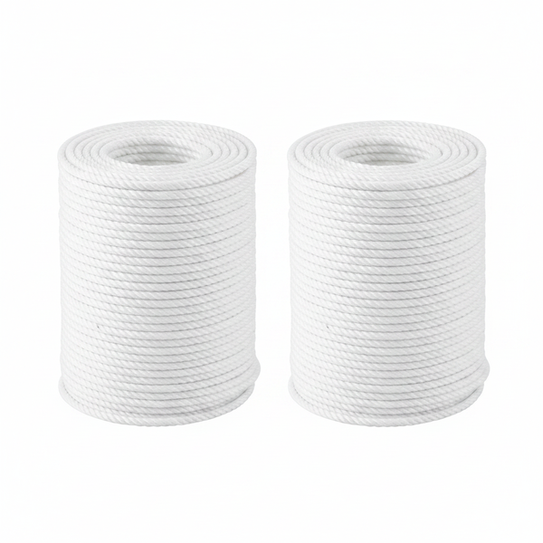 Zenith 15m Outdoor Clothesline - Durable Fibre and Coated - 2 Pack