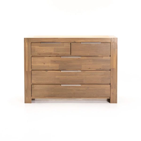 Curly Care - Pokey 5 Drawer Desk - Light Oak