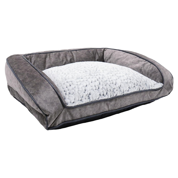 Rosewood Luxury Fleece Lined Plush Dog Bed Sofa
