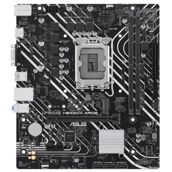 ASUS PRIME H610M-K ARGB Motherboard - 96GB DDR5 Micro ATX Motherboard