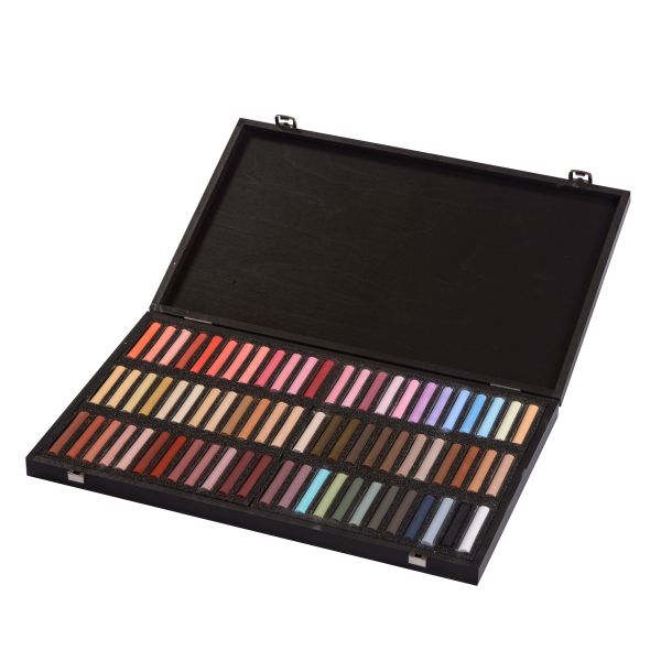 BlockX Soft Pastel 72 Pieces Wooden Box Set, Portrait Colours