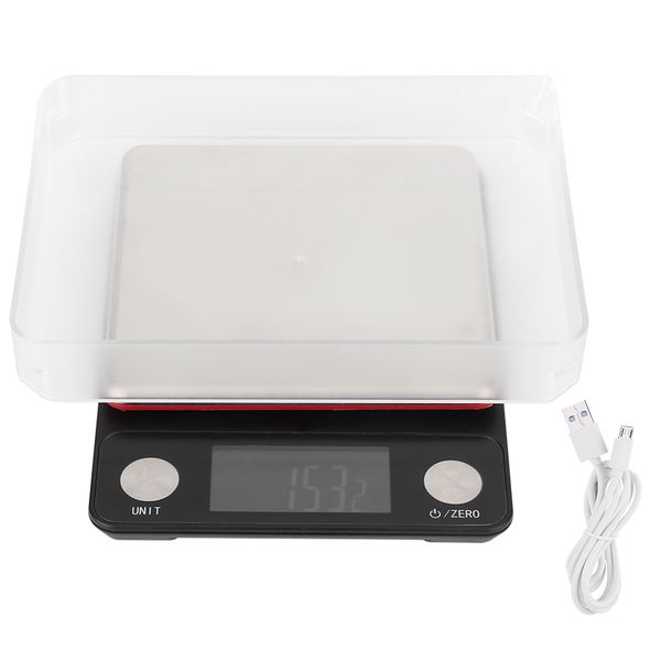 High Precision USB Rechargeable Kitchen Scale Electronic Scale 5kg 0.1g
