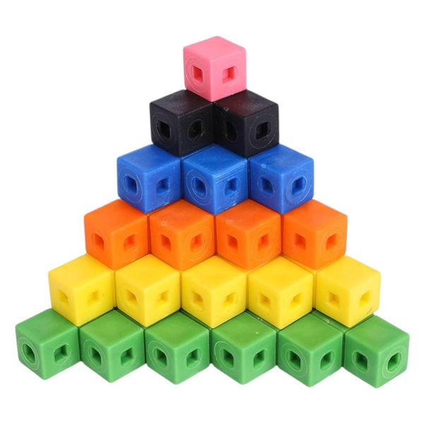 100-Piece 1cm Interlocking Cube Set In Vibrant Colors with Storage Box