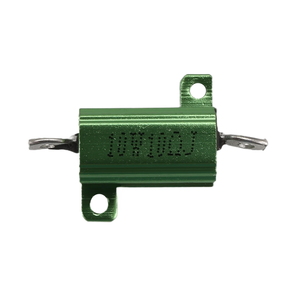 Green Aluminum Chassis Mounted Wirewound Resistors 10W 10 Ohm 5%