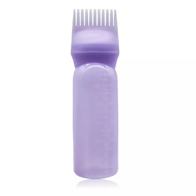 Root Comb Applicator Bottle for Hair and Scalp Treatment - Purple