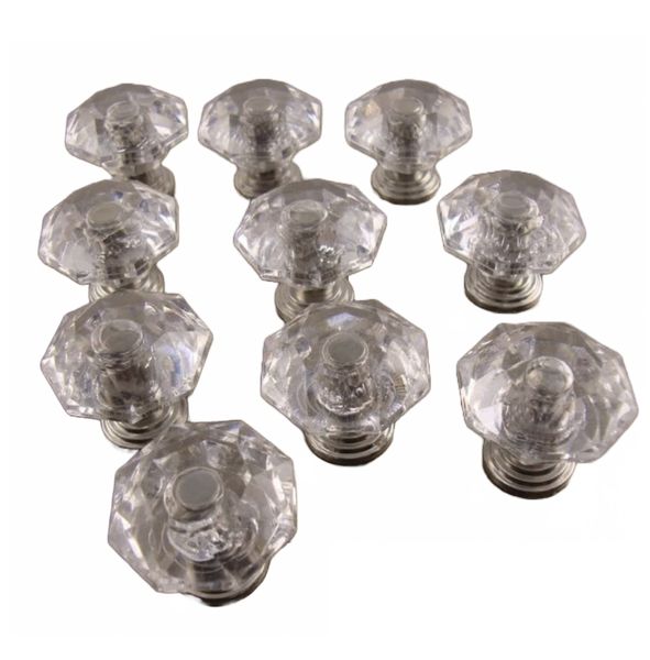 10 Pieces Plastic Drawer Knob Set