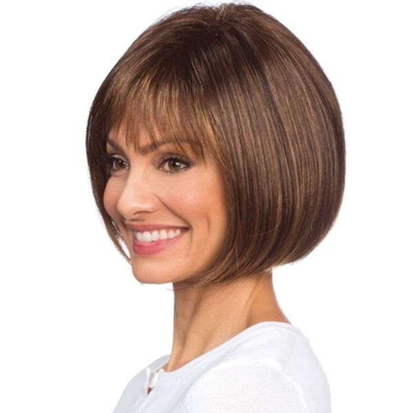 European and American New Style Brown Temperament Popular Short Wig