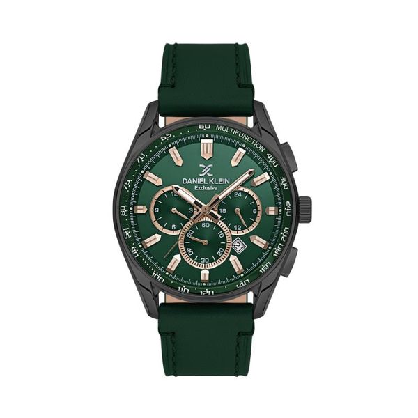 Daniel Klein-Mens Green Strap Watch-DK113902-5