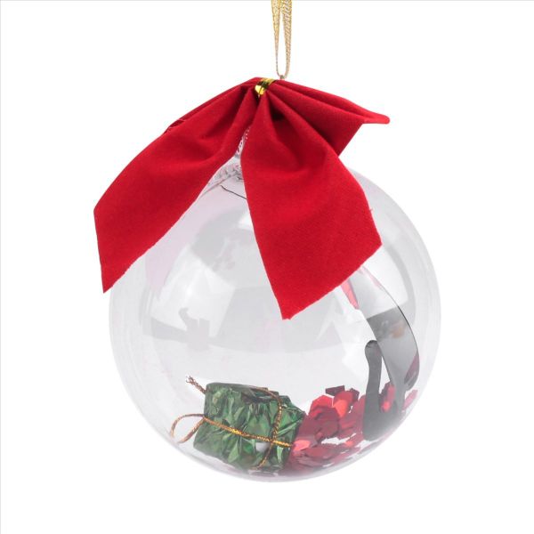 Christmas Ornament Ball Xmas Tree Decorations Clear Bauble Ornament House H