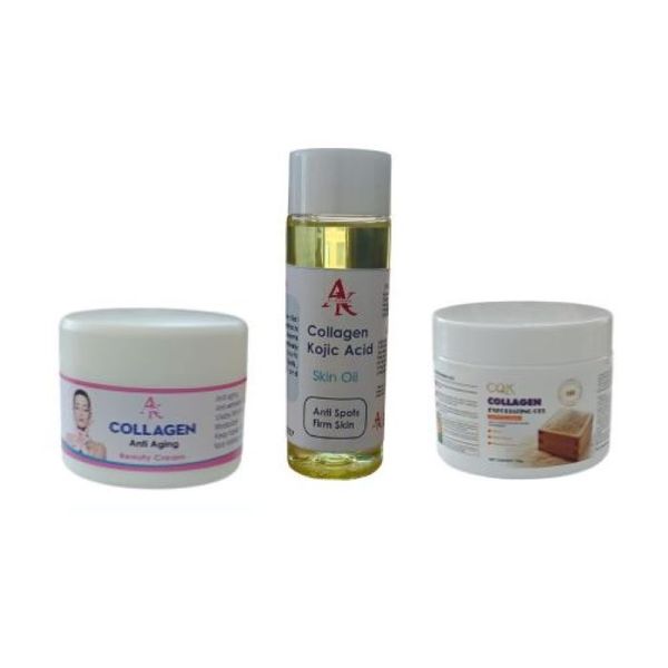 Alkaram Collagen Beauty Set ( Cream, Oil, Exfoliating Gel)