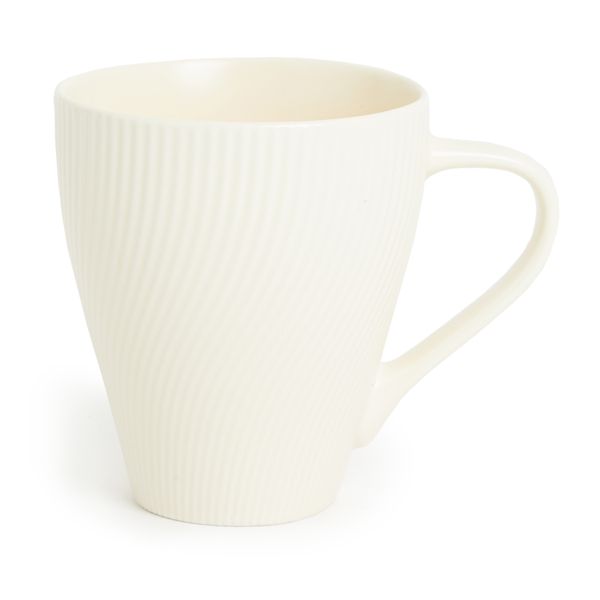 George &amp; Mason - Linea Textured 4 Pack Mugs - Cream