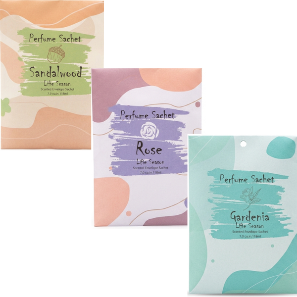 Warm &amp; Exotic Scented Sachets - 6 Piece Assorted Fragrance Pack