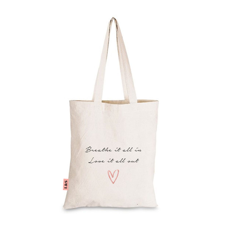 Love Sparkles 100 Eco Cotton Tote Shopper Breathe it all in