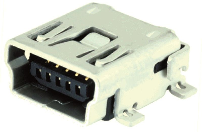 TE Connectivity (1734327-1) USB Connector, Mini USB Type A, USB 2.0