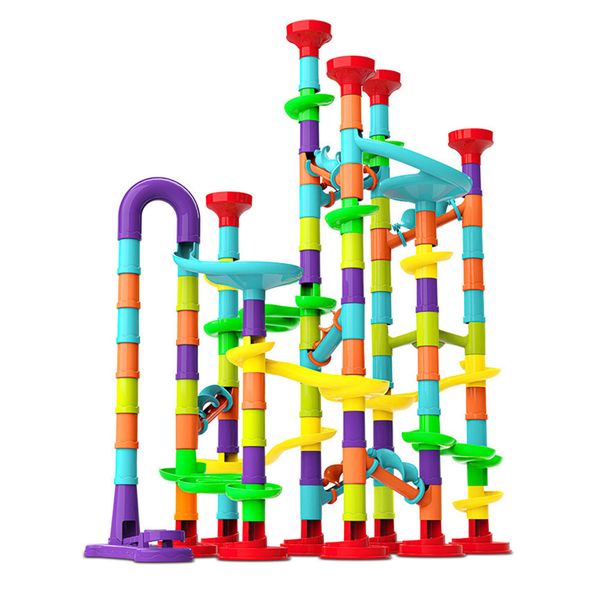 Launch ball track building blocks, three-dimensional pipeline assembly toys