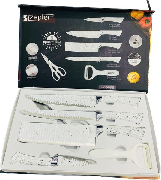 Germany Zepter Unique Design 6 in 1 Knife Set &amp; Inyati Gift Card