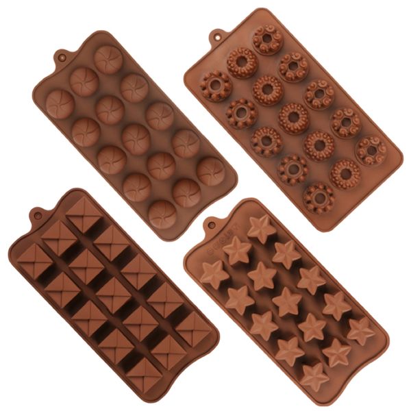 Kitchen Chocolate Silicone Shaping Mold Cake - Set of 4 (22cm)