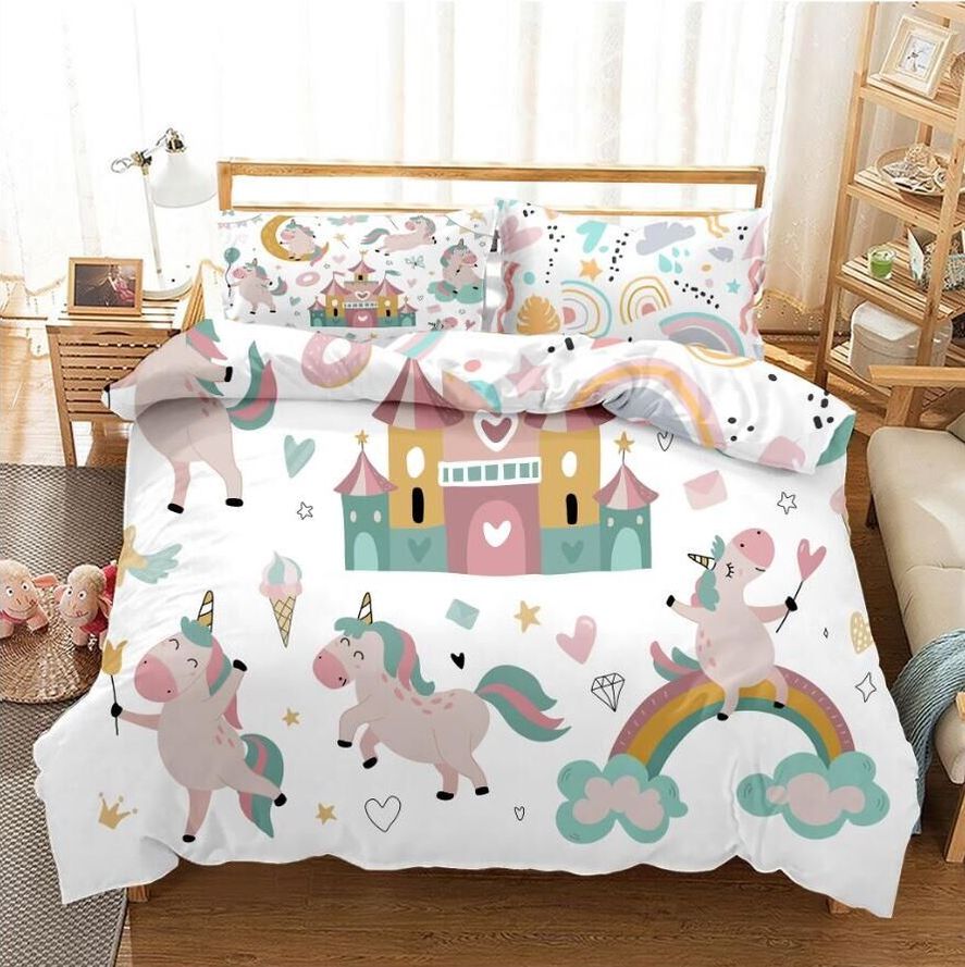 Linen Boutique - New Design Bedding Duvet Cover Set - Dancing Unicorn ...